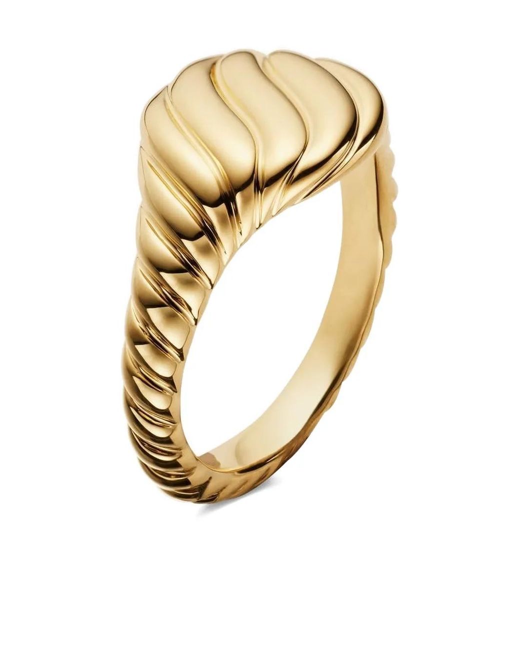 David Yurman Metallic 18K Mini Cable Ring