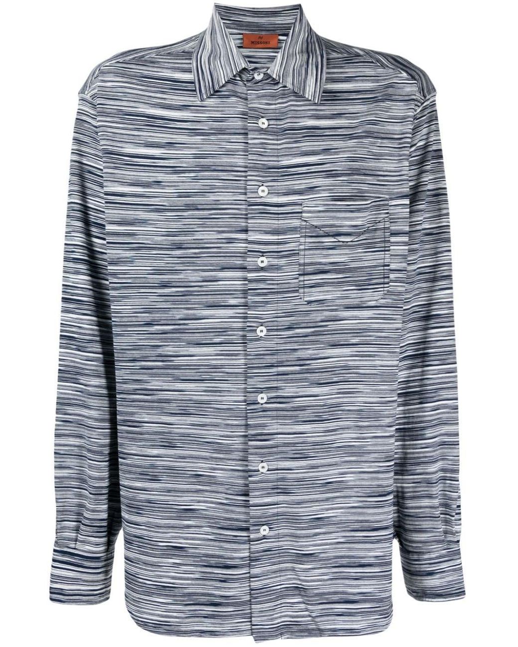 Missoni all-over zigzag-print shirt - Grey