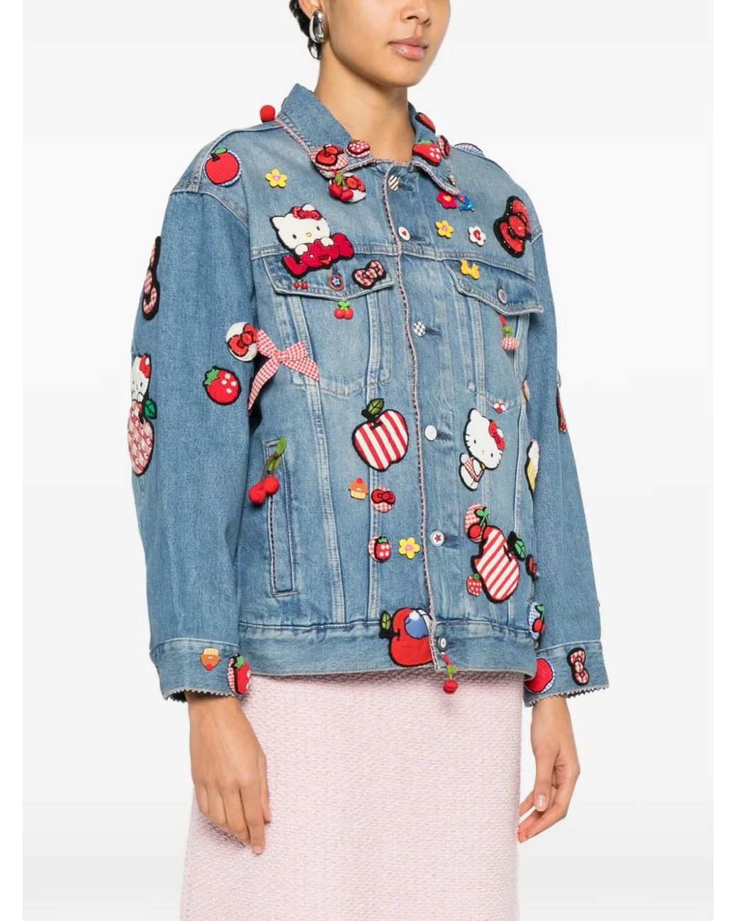 Péro Blue Embellished Jacket