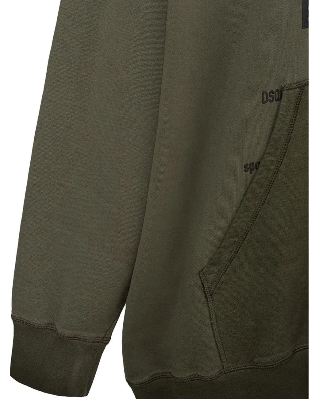 DSquared² Green Graphic-Print Oversized Sweatshirt for men