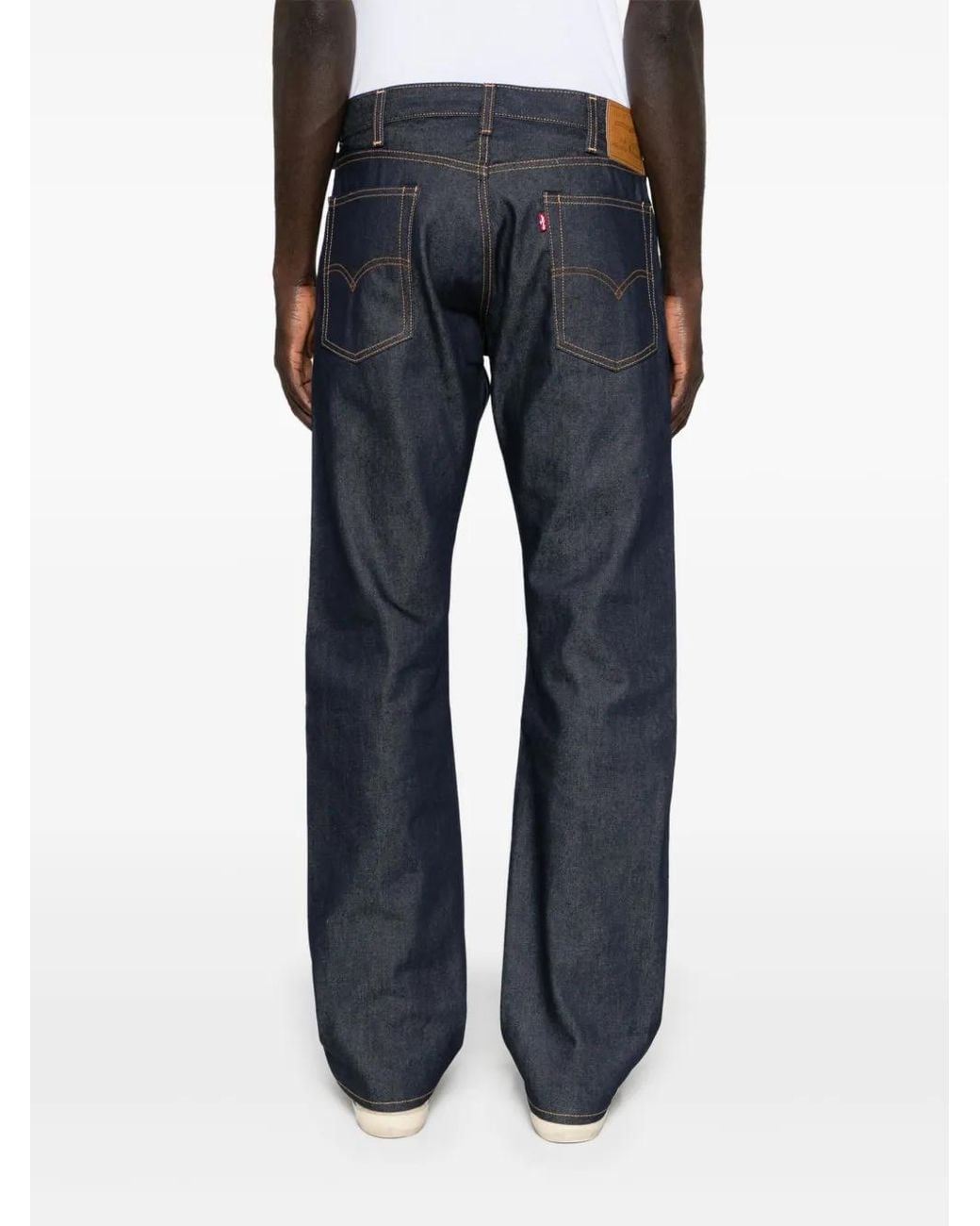 Levi's Blue 517 Mid-Rise Bootcut Jeans for men