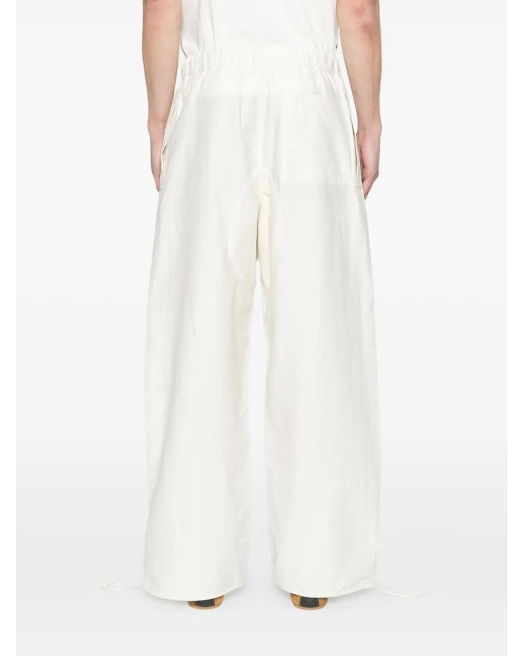 J.W. Anderson White Parachute Track Pants for men