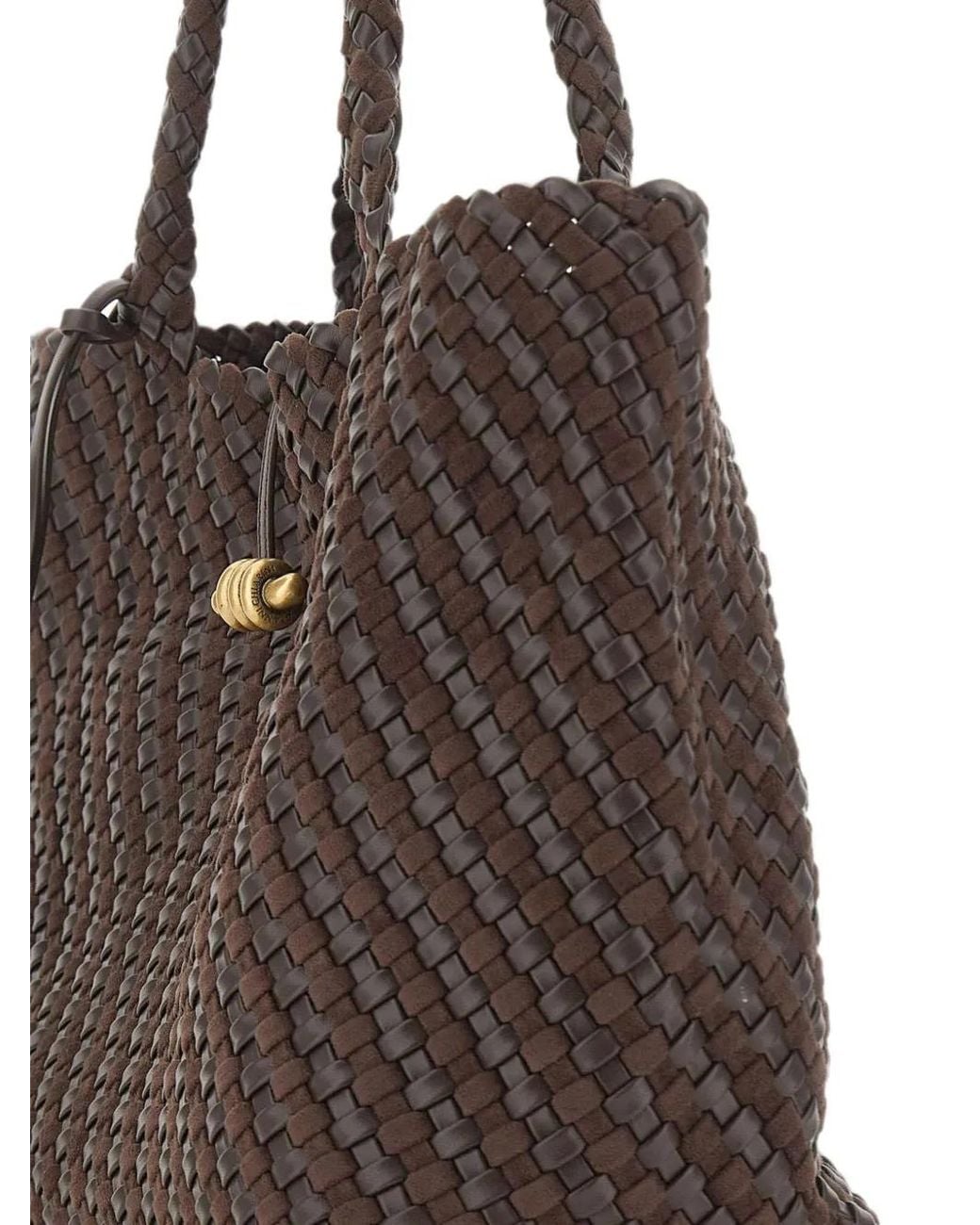 Gianni Chiarini Brown Aurelie Woven Tote Bag