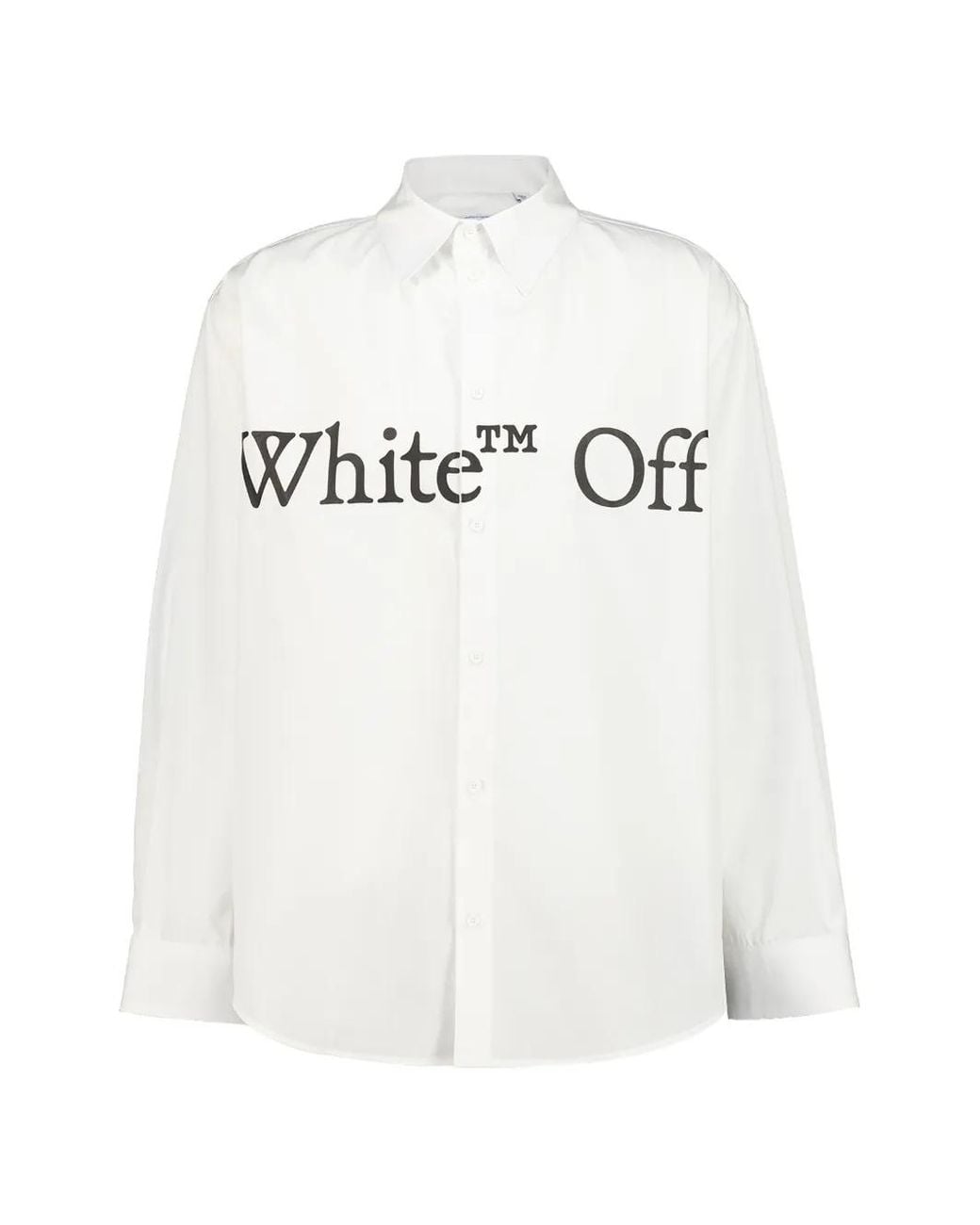 Off-White c/o Virgil Abloh White Bookish Logo-Print Shirt for men