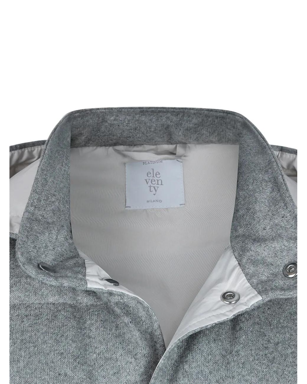 Eleventy Gray Hooded Padded Gilet for men