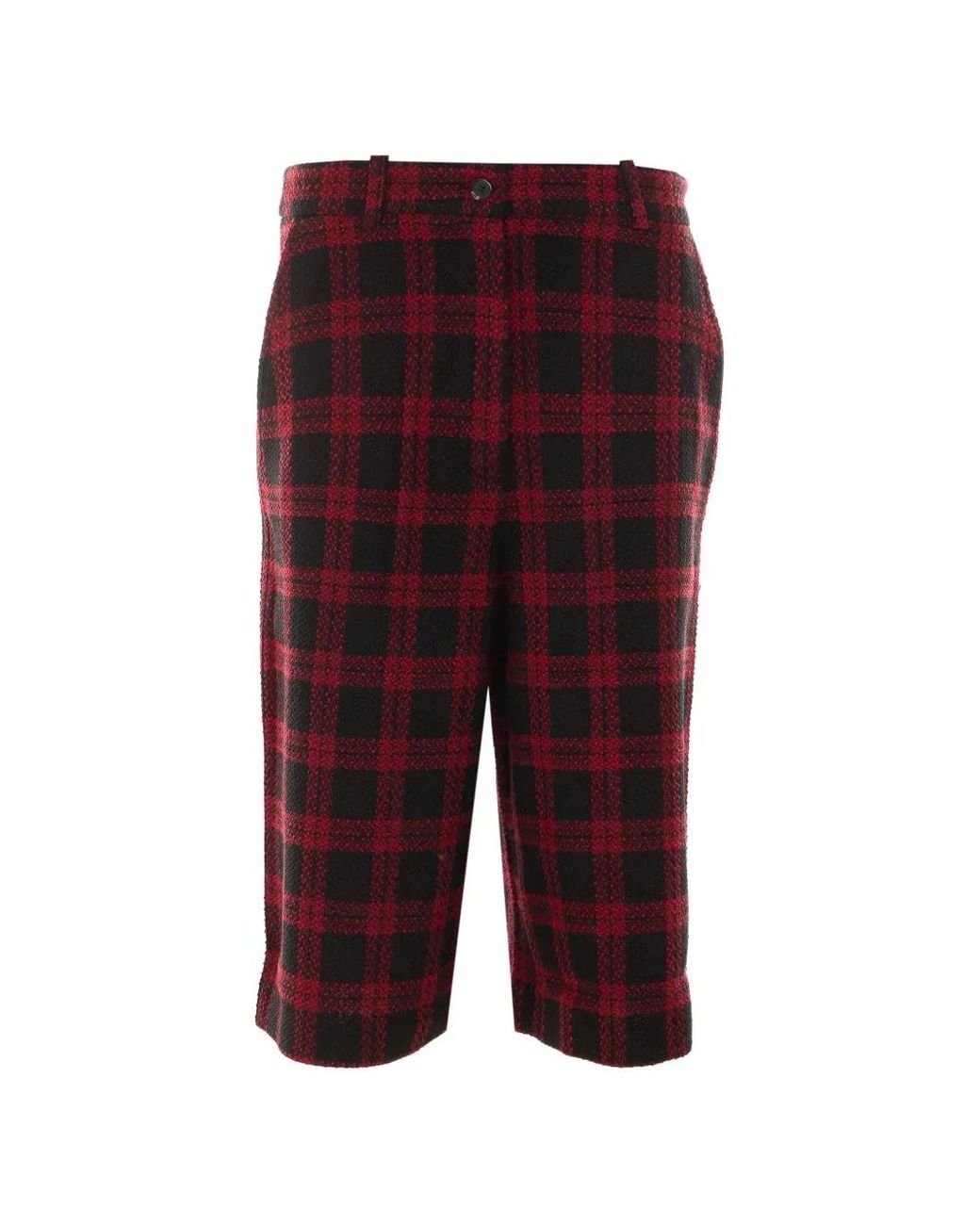 Pinko Red Bergenia Tweed Shorts