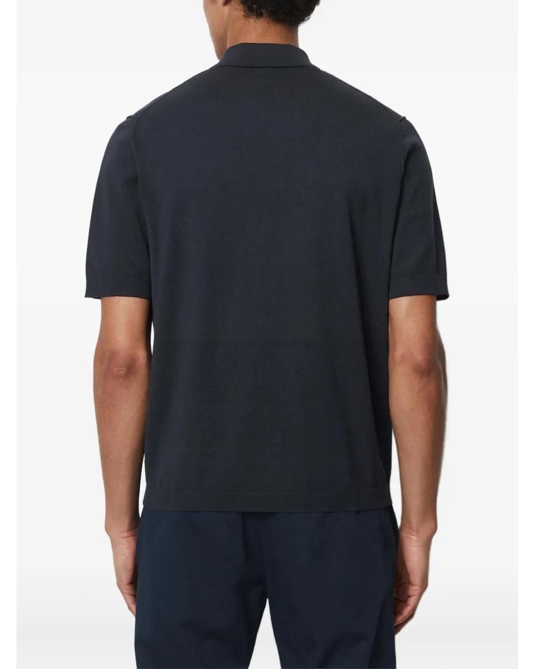 Marc O' Polo Blue Short-Sleeve Polo Shirt for men