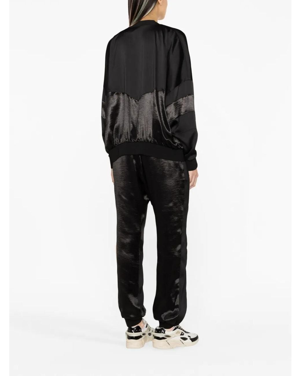 DSquared² Black Shine-Effect Bomber Jacket