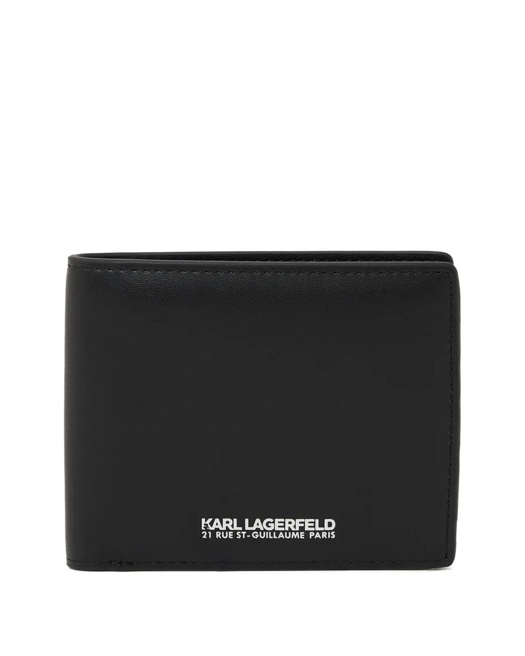 Karl Lagerfeld Black Portefeuille K/Traveller À Logo Imprimé for men