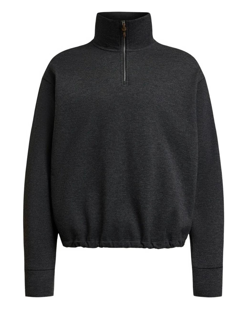 12 STOREEZ Black Zip-Up Sweatshirt