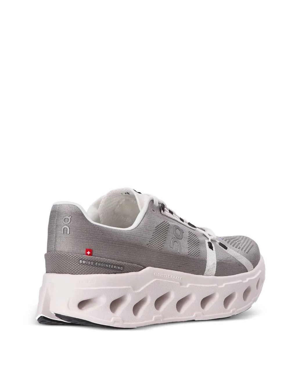 On Shoes White Mesh Lace-Up Chunky Sneakers for men