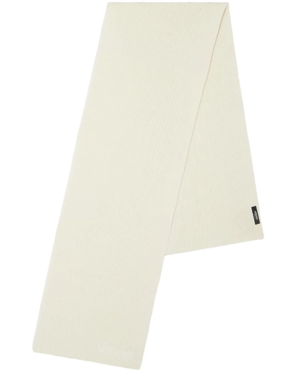 Versace Geribbelde Sjaal Met Logo in het White voor heren