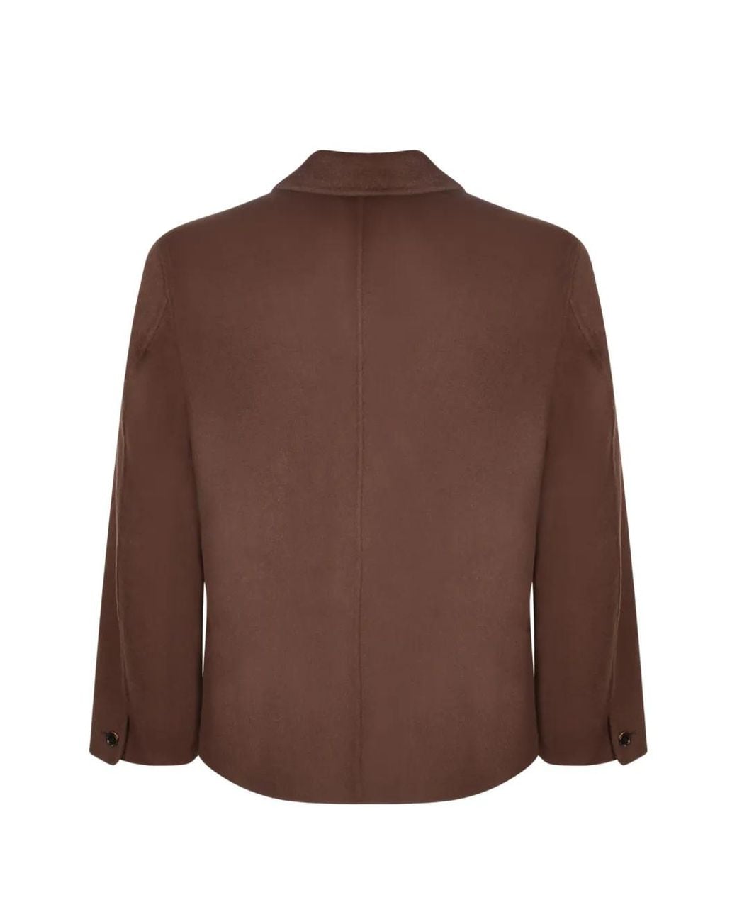 Amaranto Brown Buttoned Patch-Pocket Shirt for men
