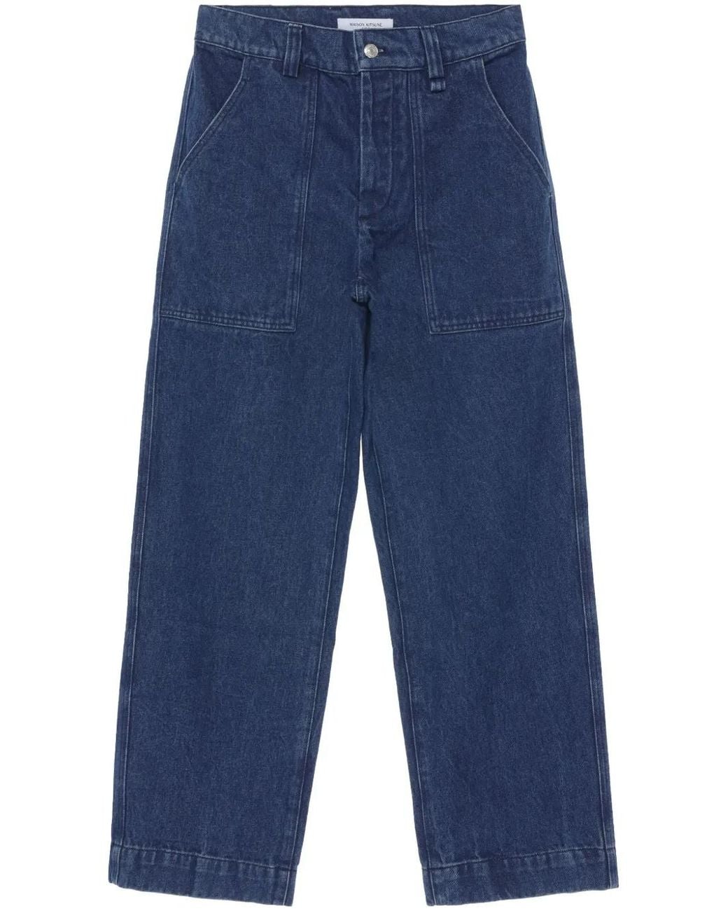 Maison Kitsuné Blue Workwear Jeans for men