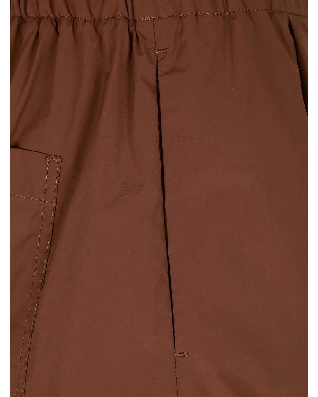 Herno Brown Short À Poches Plaquées