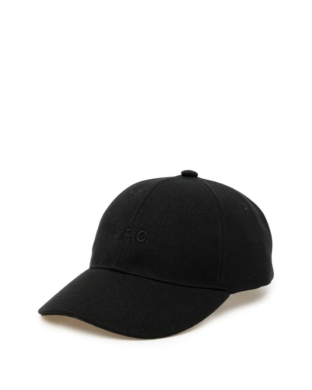 A.P.C. Black Logo-Embroidered Cap for men