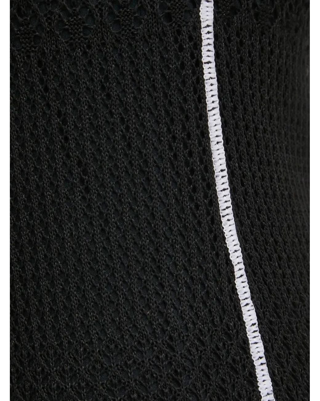 Pinko Black Mesh Midi Dress