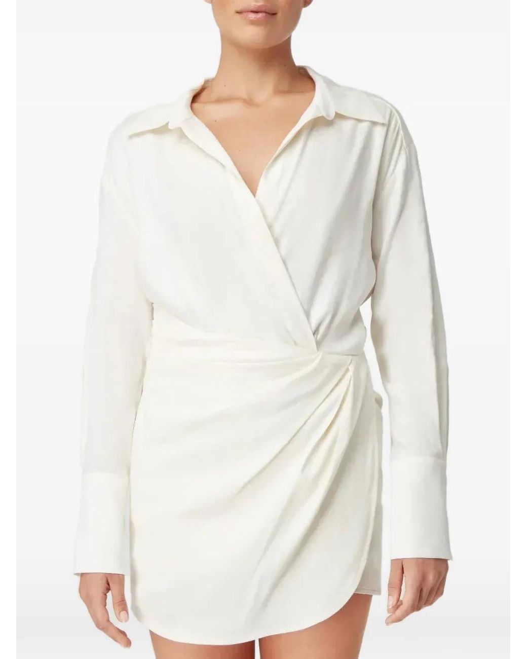 GAUGE81 White Puno Mini Shirt Dress