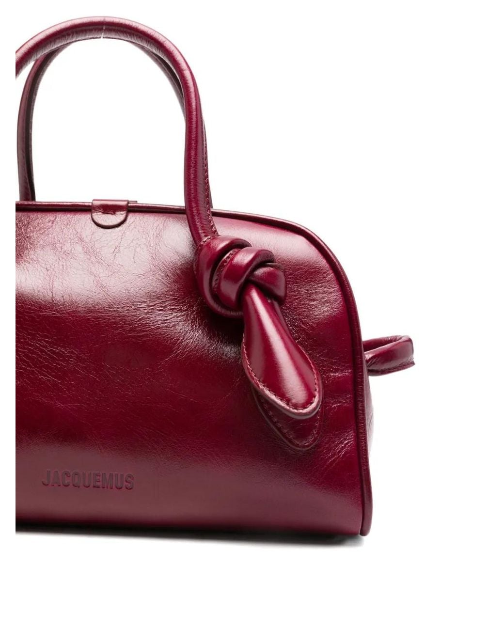 Bolsa de mango superior Jacquemus de color Purple