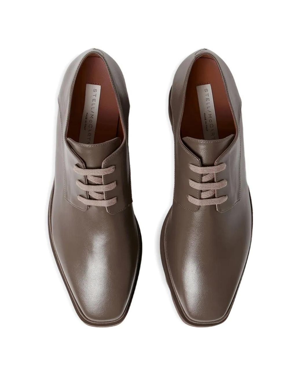Stella McCartney Brown Elyse Logo Derbies
