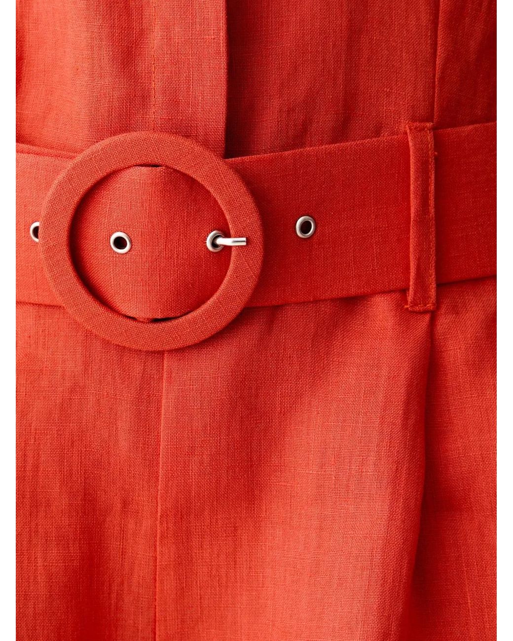 ViCOLO Red Belted Halterneck Playsuit