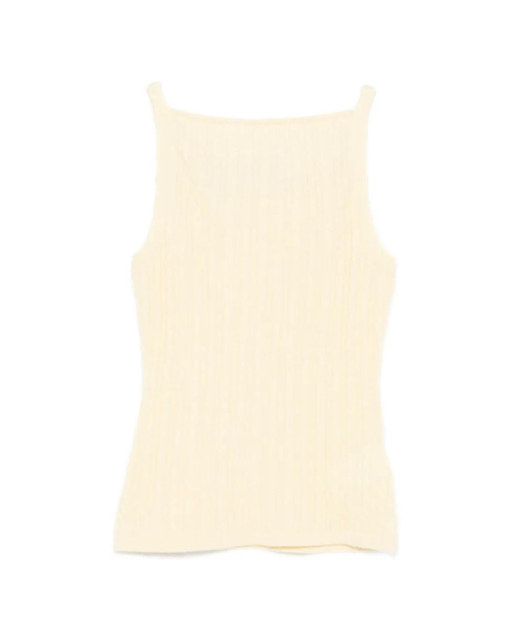Soft Goat Kabelgebreide Top in het Natural