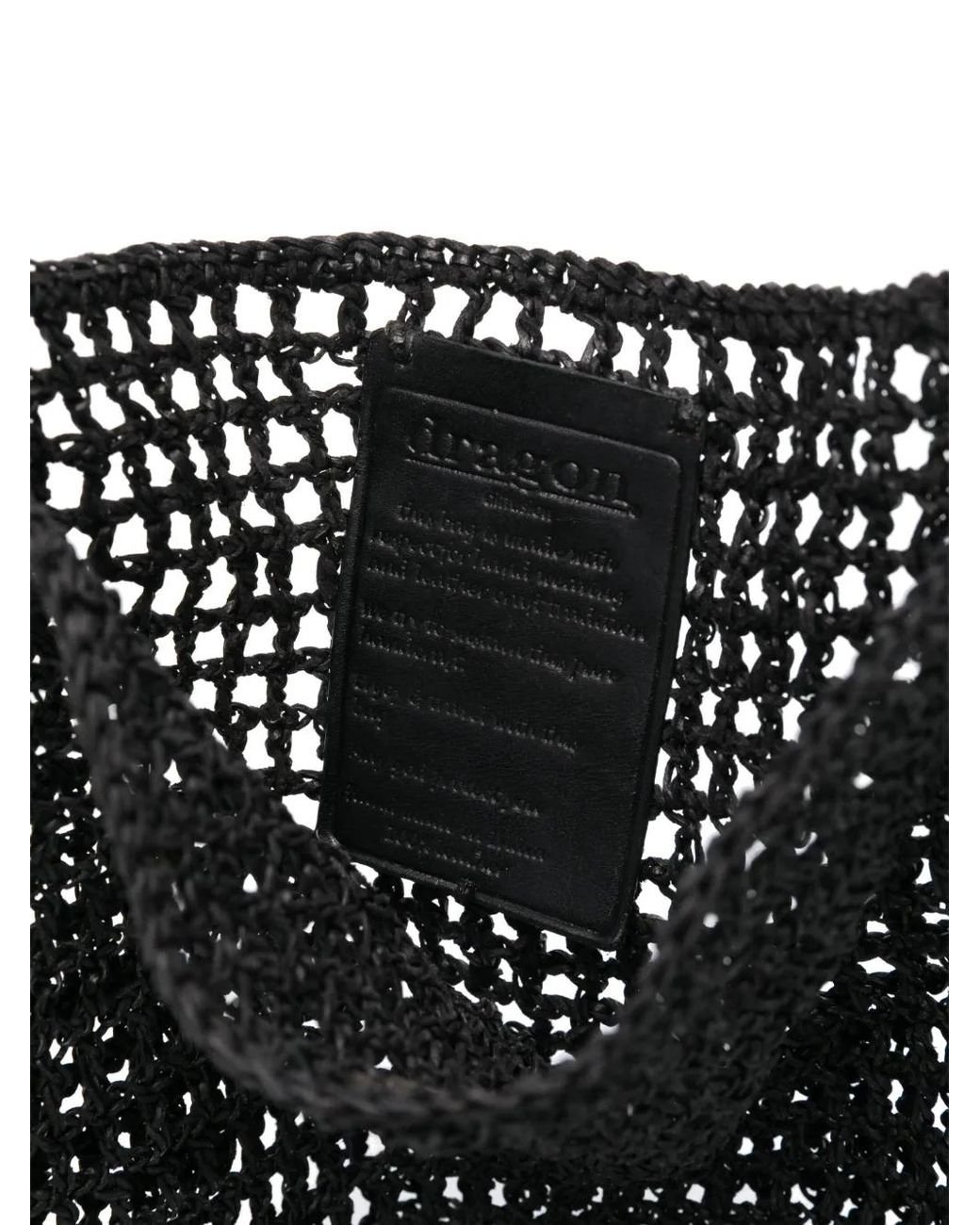 Dragon Diffusion Black Knit Hobo Shoulder Bag