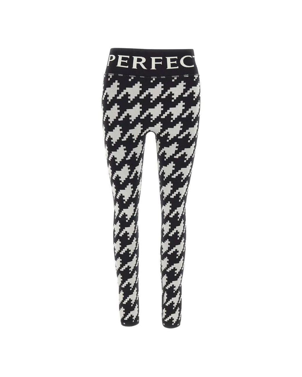 Perfect Moment Black Jacquard Base Layer Leggings
