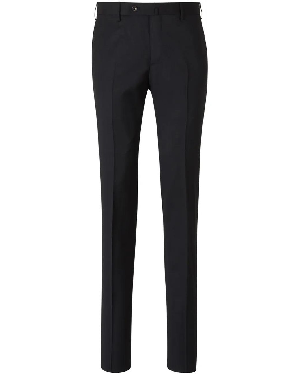 PT Torino Blue Wool Slim-Fit Trousers for men