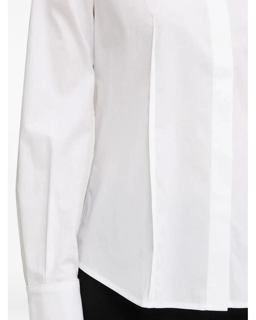 Sisley White Hemd Mit Abnähern