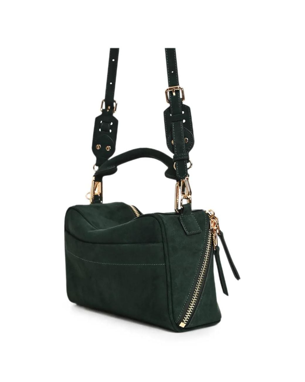 Essentiel Antwerp Black Karin Suede Shoulder Bag