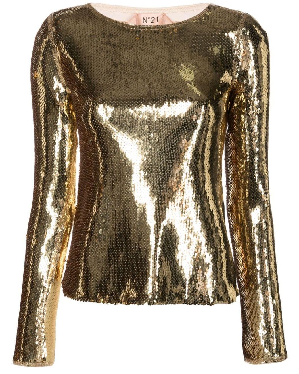 Long sleeve top top with sequin embellishment