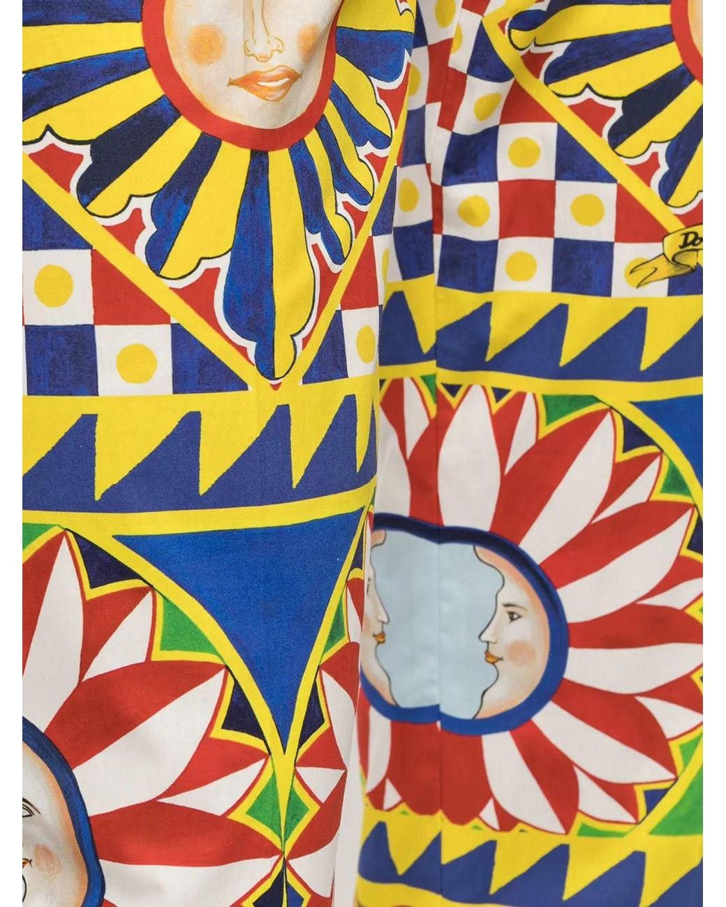 Dolce & Gabbana Yellow All-Over Print Trousers