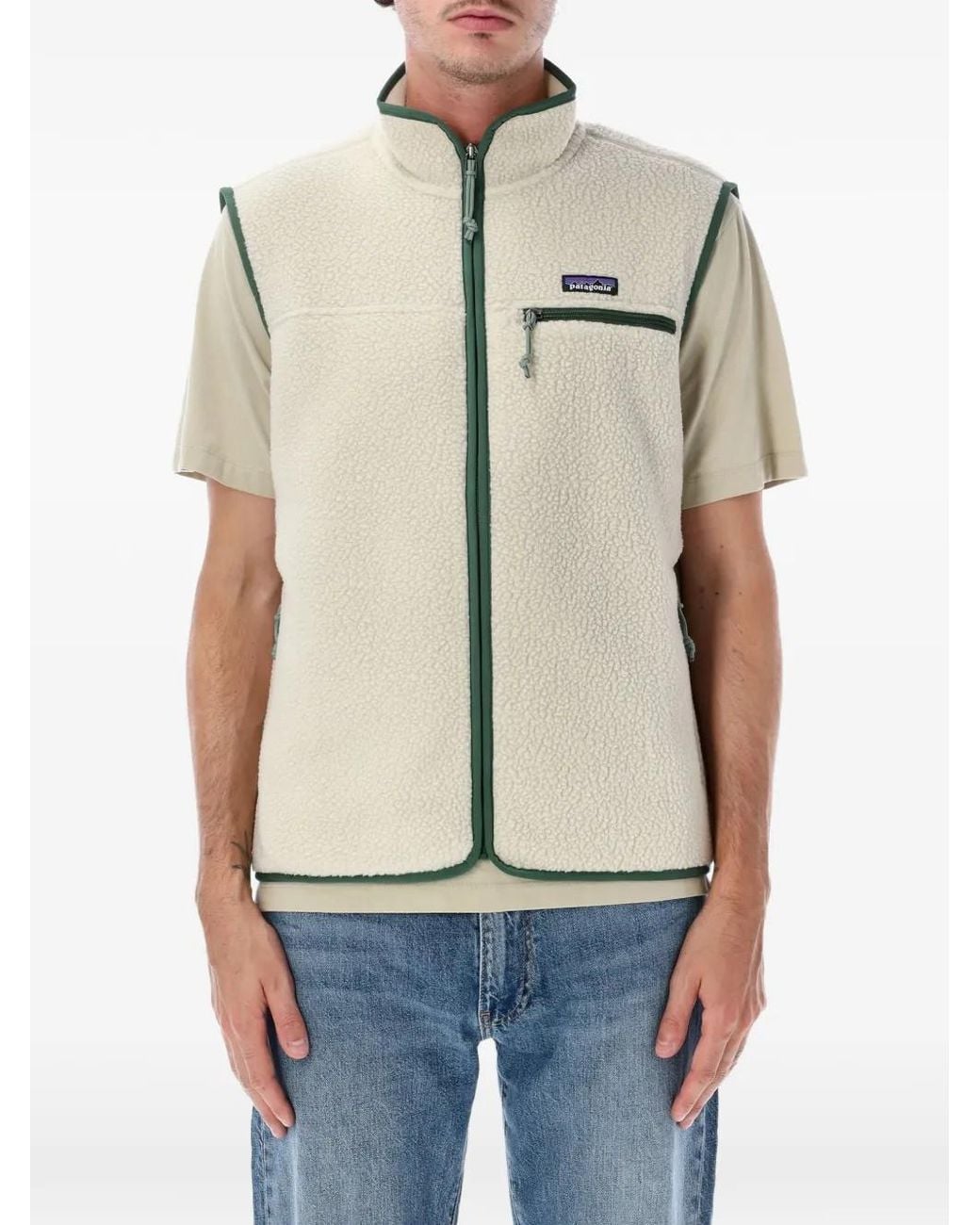 Patagonia Natural Fleece Zip-Up Gilet for men