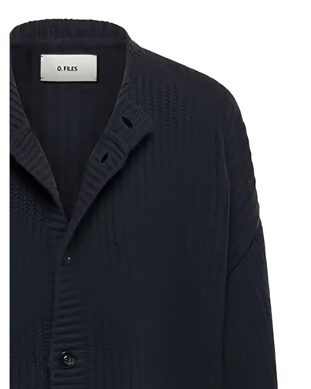 O.FILES Blue Buttoned Cardigan for men