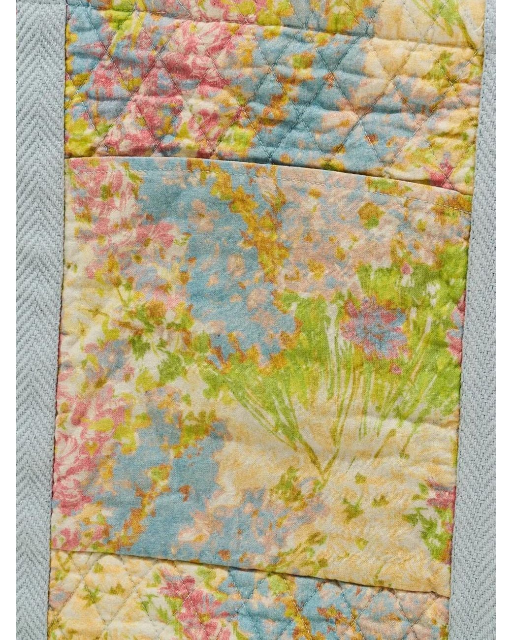 LoveShackFancy Yellow Henderson Floral-Print Shoulder Bag
