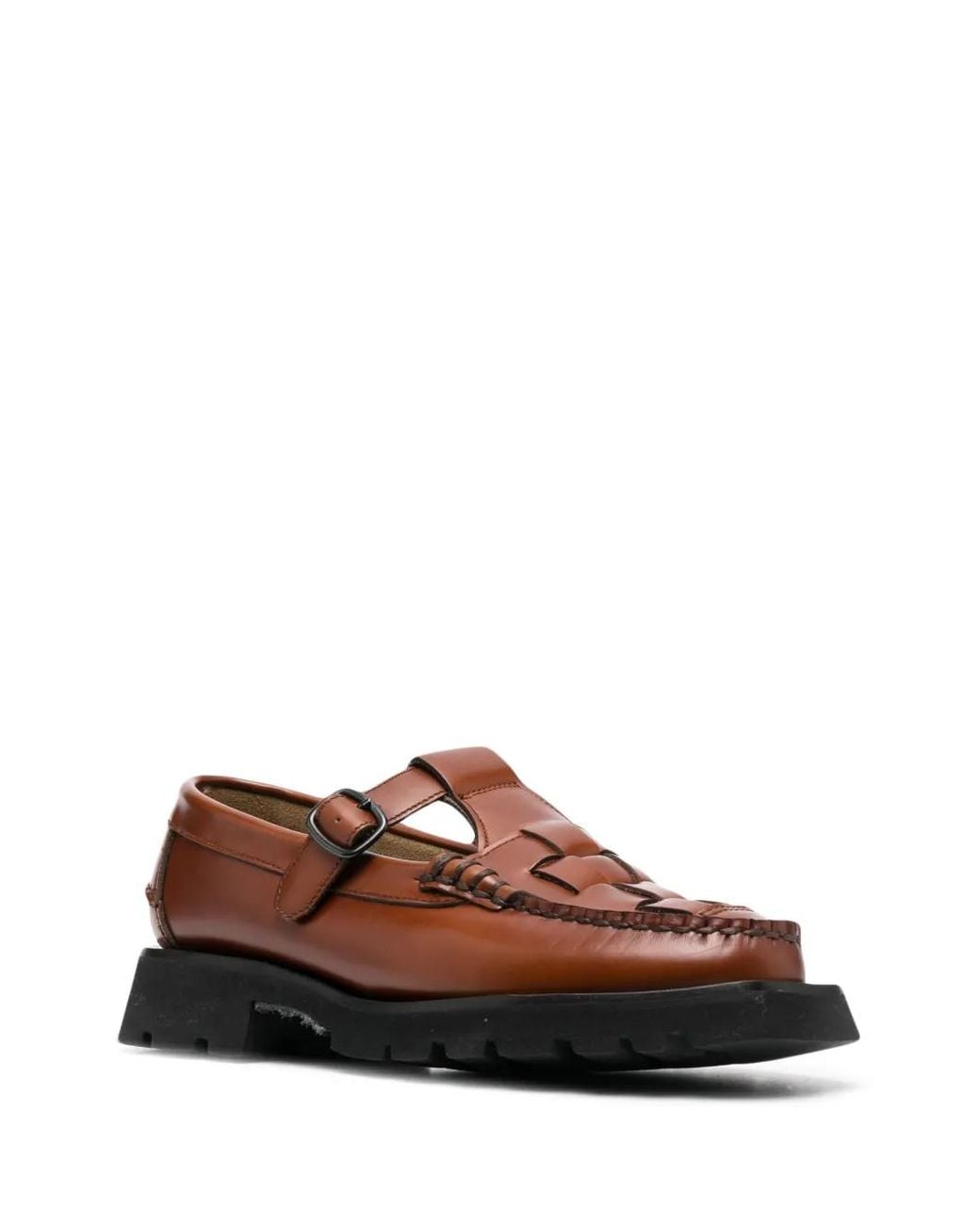 Hereu Brown Soller Sport Square-Toe Loafers