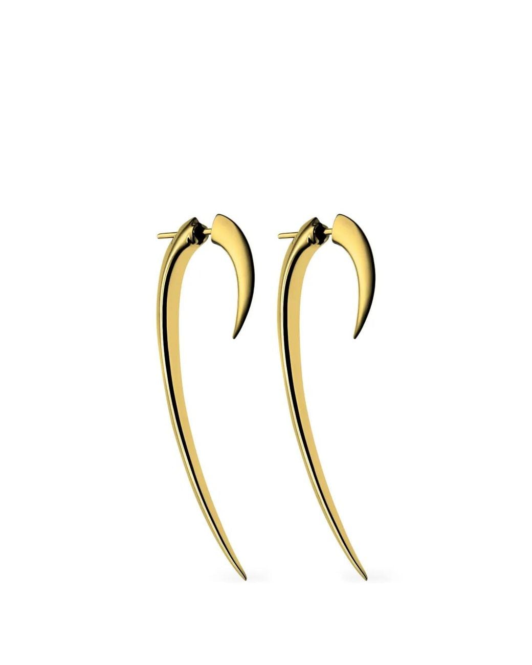 Shaun Leane White Medium Hook Earrings