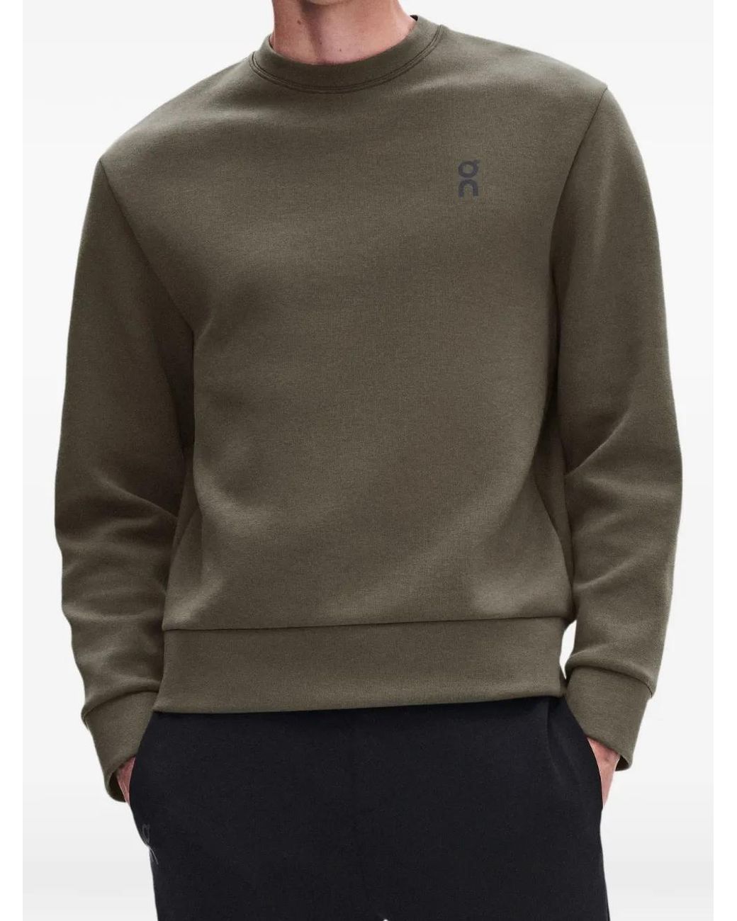 On Shoes Green Focus Tech Crew Sweater for men