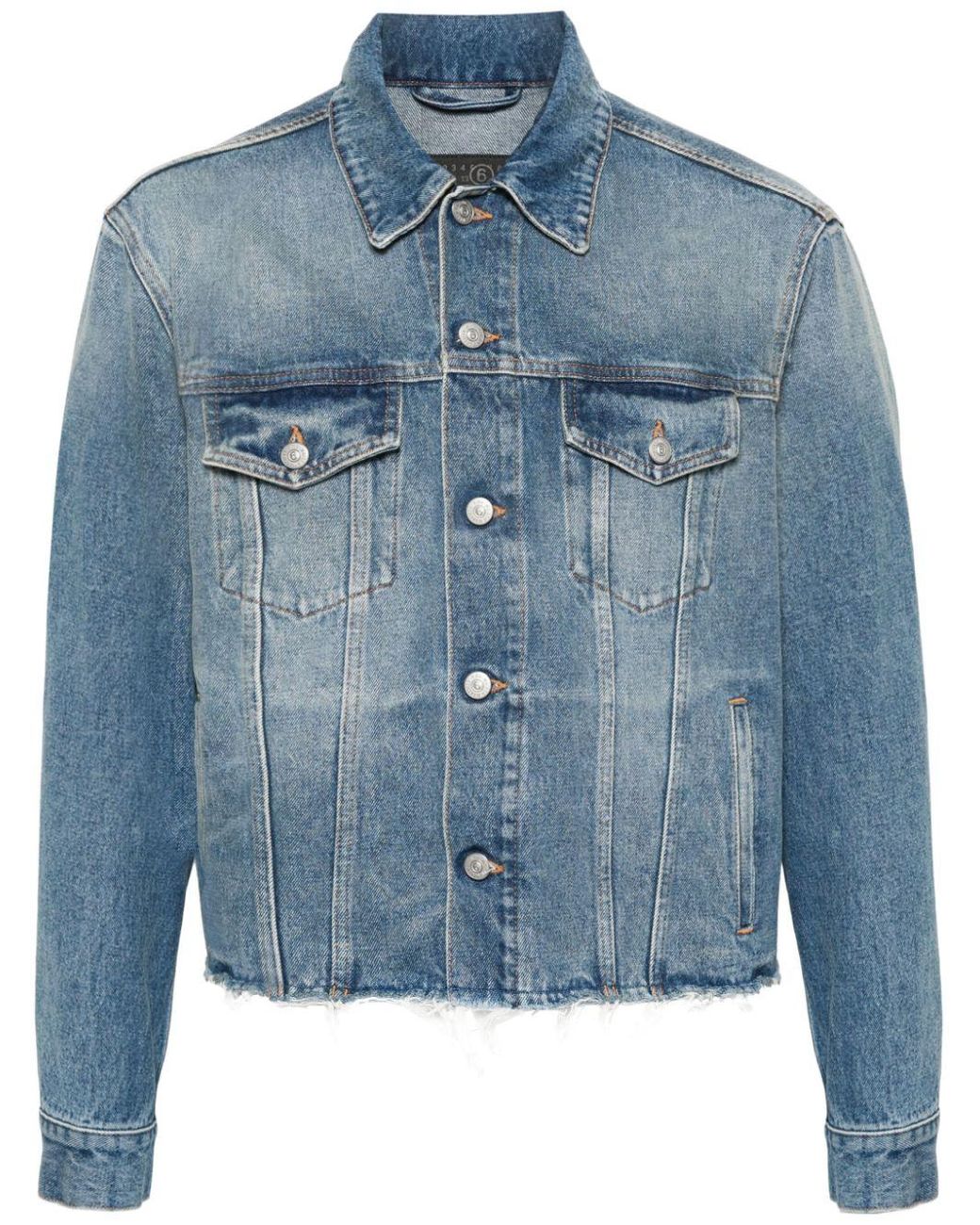 Raw cut shop denim jacket