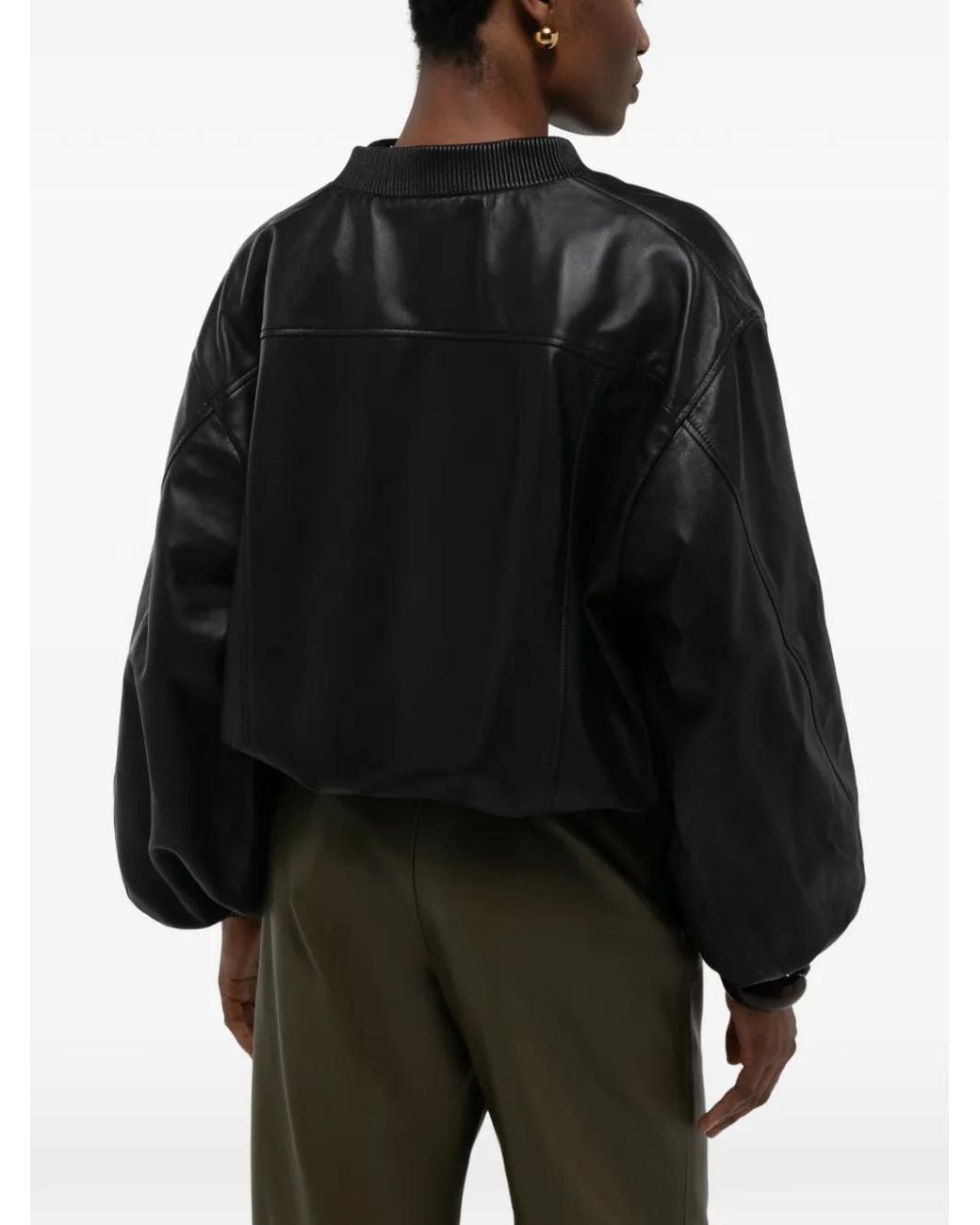 DUCIE Black Lena Leather Jacket