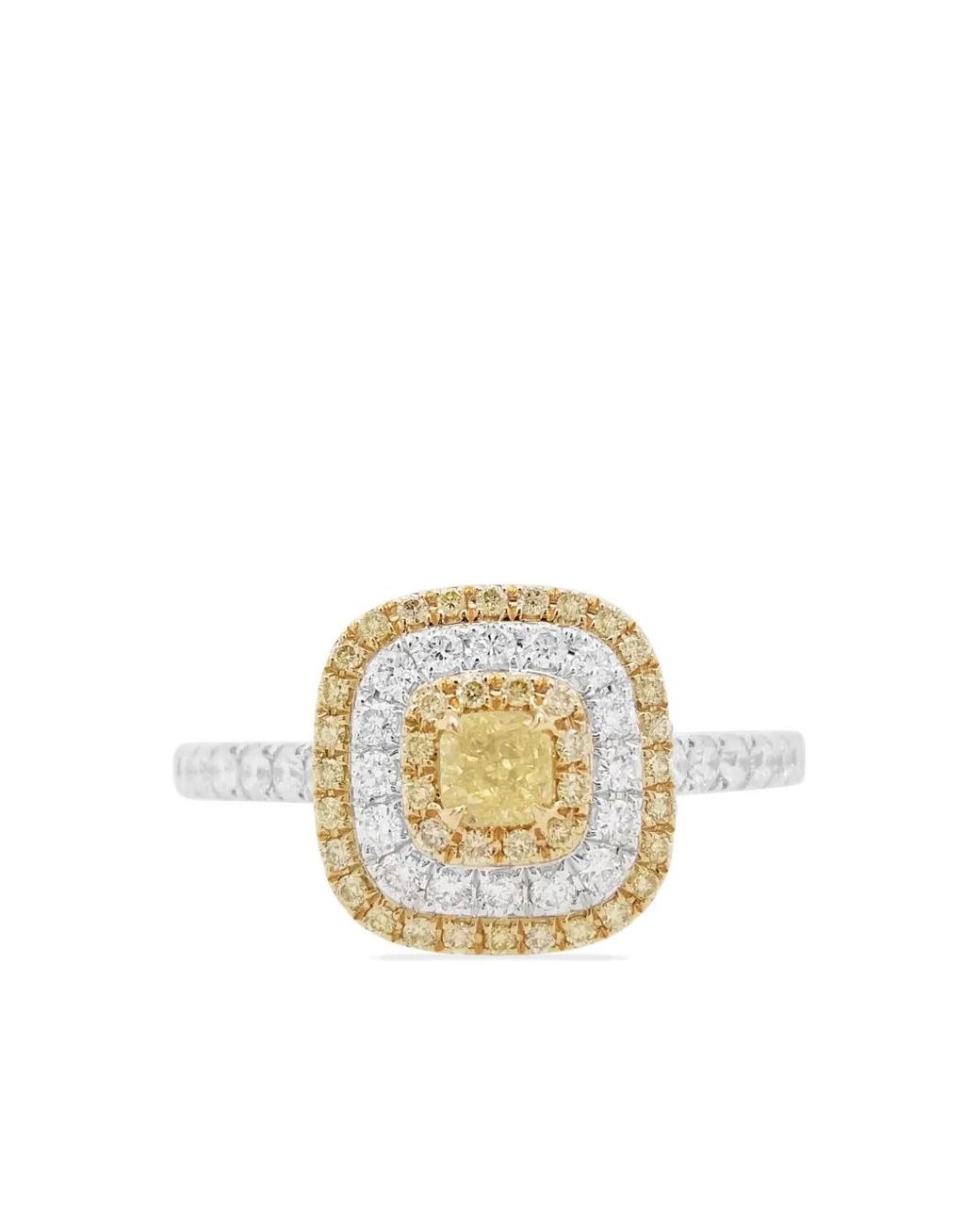 HYT Jewelry Metallic Diamond Cocktail Ring