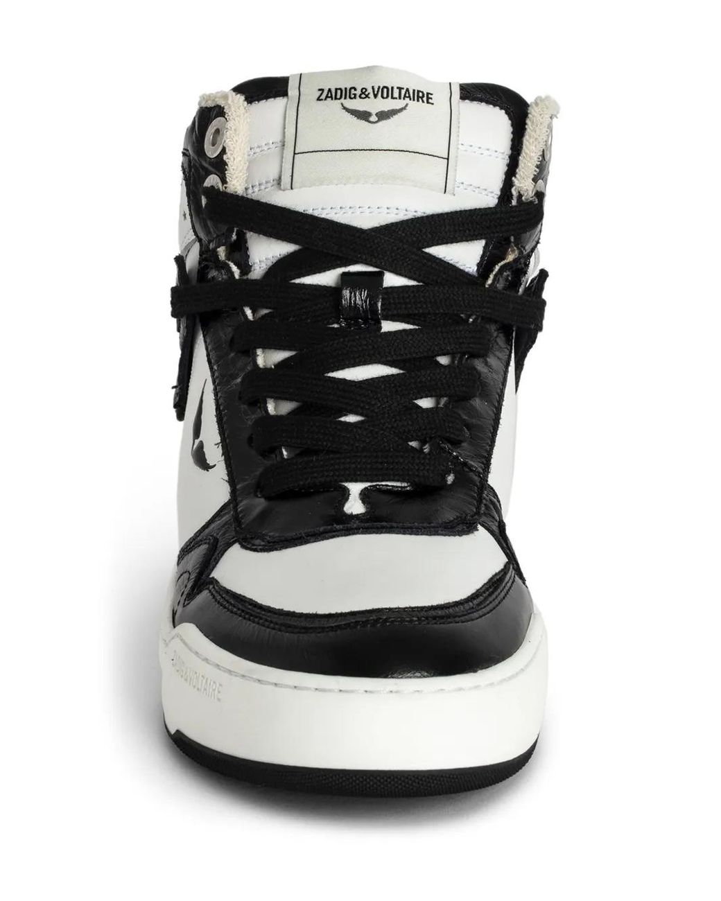Zadig & Voltaire Black Wings High-Top Sneakers