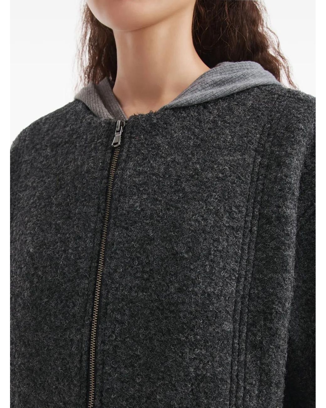 B+ AB Black Zip-Up Jacket