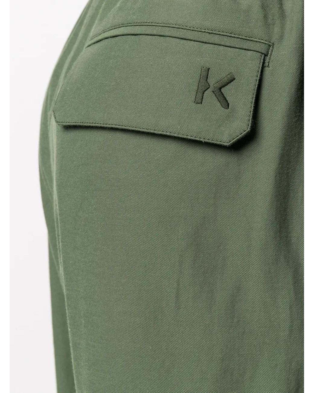 KENZO Green Elasticated Waist Pants