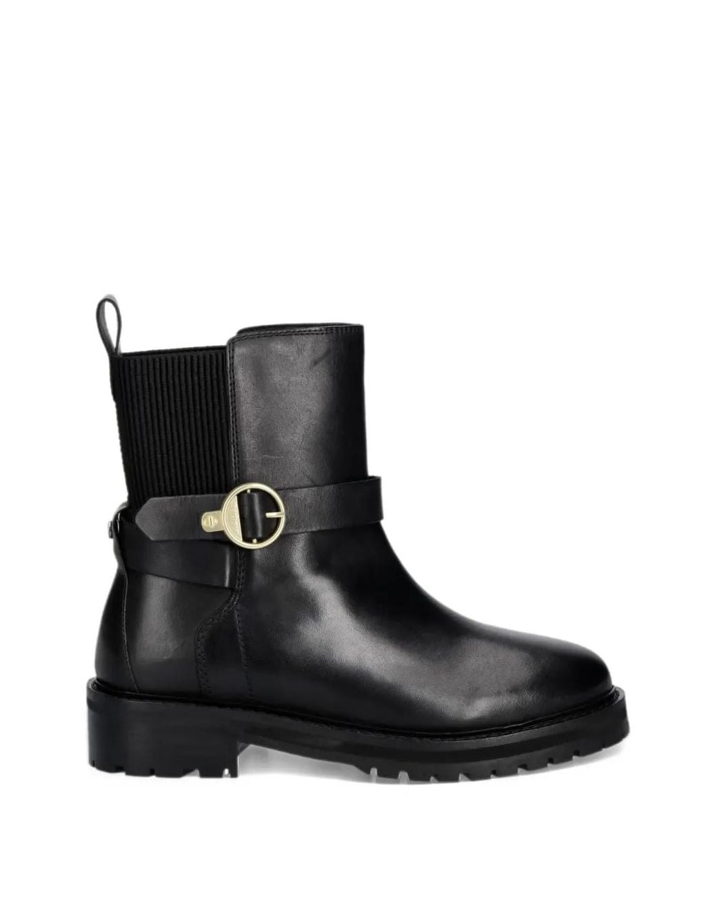 Barbour Black Alexandra Leather Ankle Boots