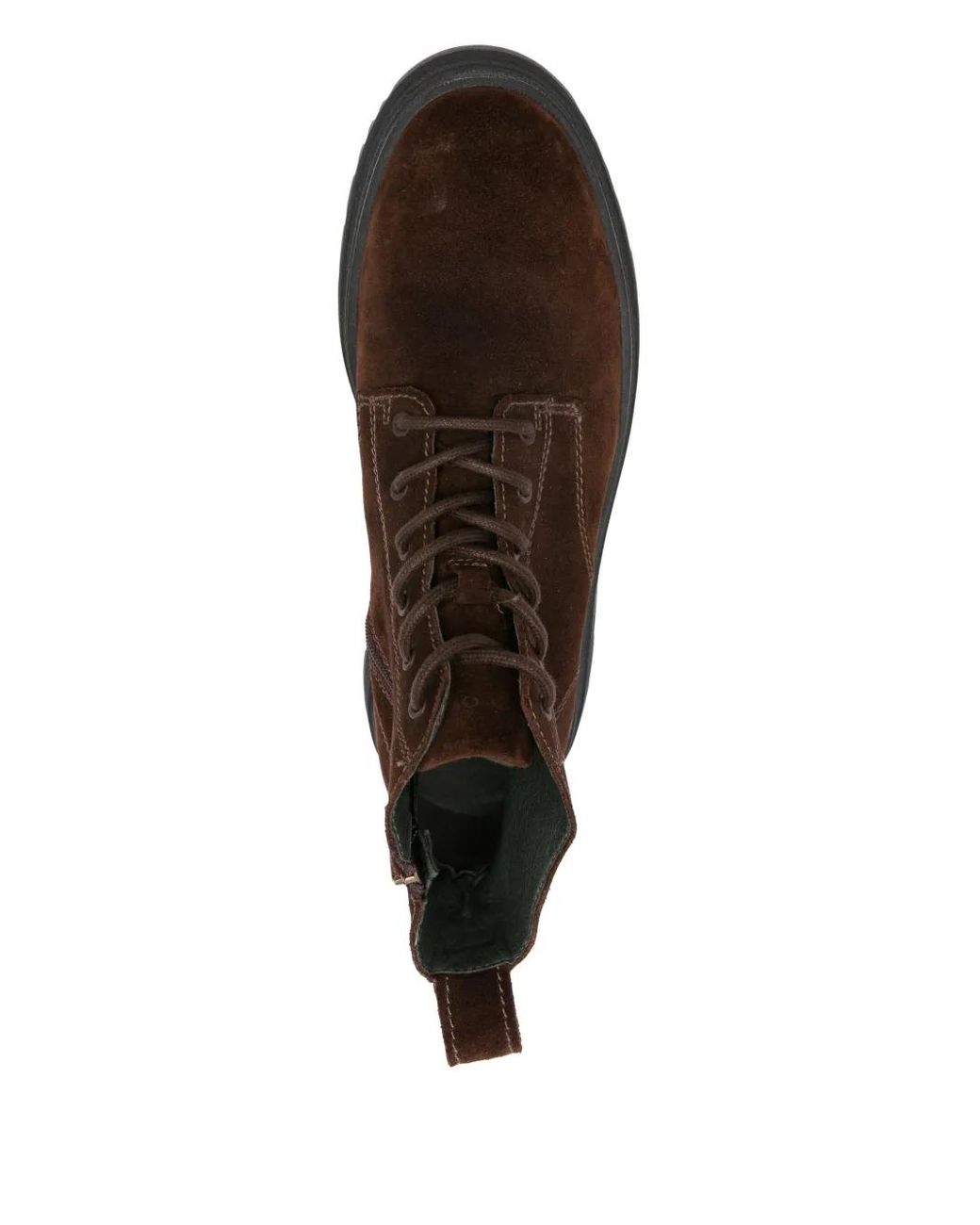 Marc O' Polo Brown Lace-Up Suede Biker Boots for men