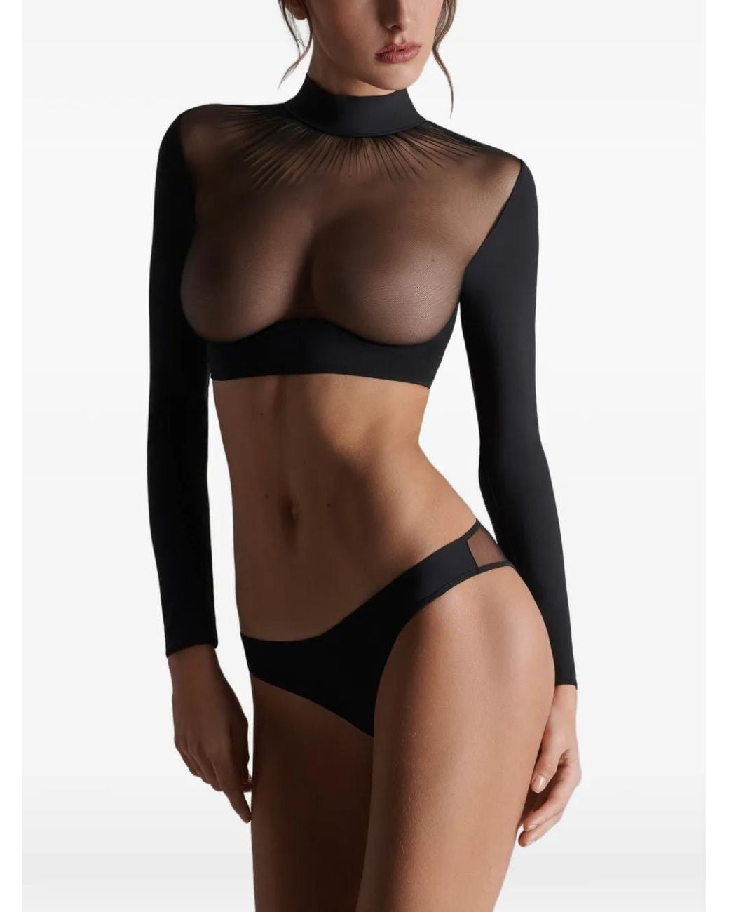 Scandale Black Nuit Fauve Open-Back Briefs