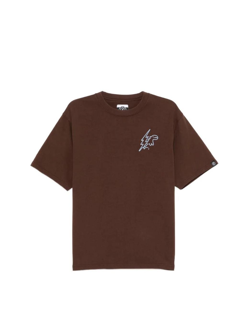 SPORT b. by agnès b. Brown Embroidered Iconics T-Shirt for men