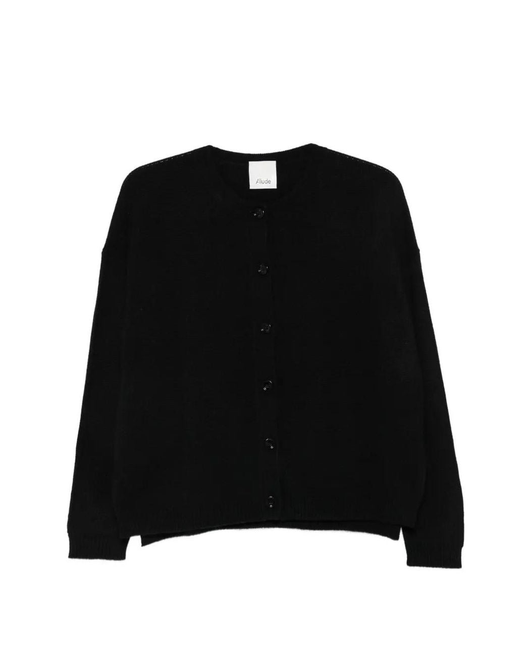 Allude Button-Up Vest in het Black